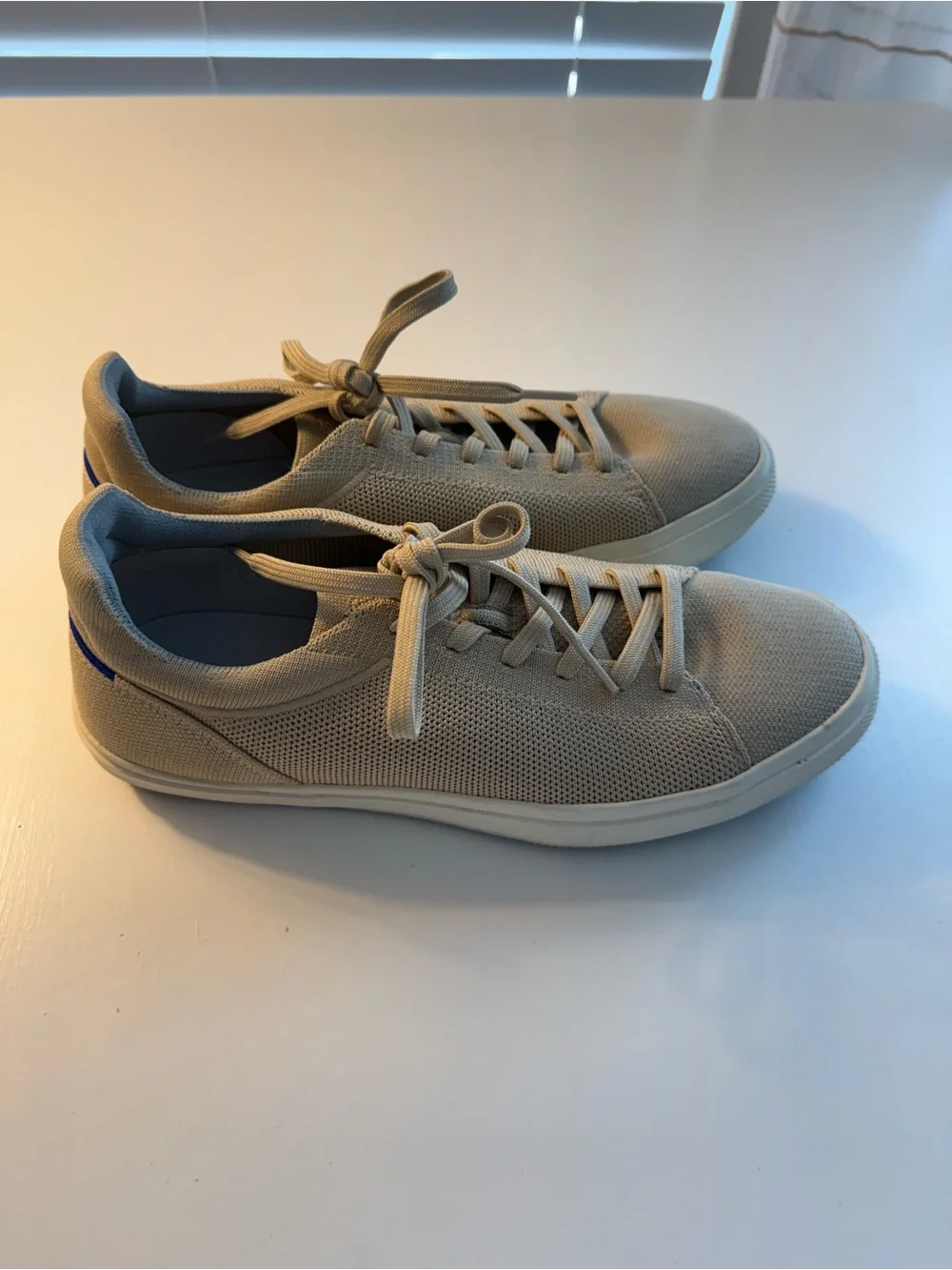 Worn Once Rothy's Beige Knit Low-Top Sneakers